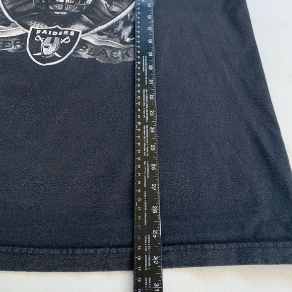 Vintage Y2K Raiders One Nation Silver Black Amari Cooper ,Derek Carr Shirt XL - Picture 7 of 7